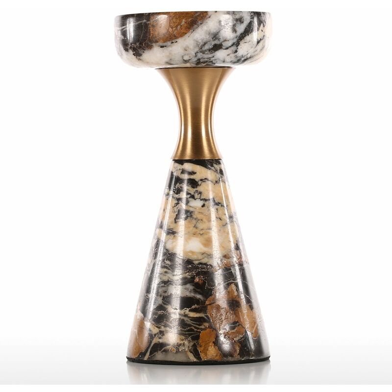 Tooarts - Candelabro con marmol - Adorno de mesa de cena a la luz de las velas, corto, conciso y moderno, regalos para bodas, fiestas, hogar, spa,
Tooarts - Candelabro con marmol - Adorno de mesa de cena a la luz de las velas, corto, conciso y moderno, regalos para bodas, fiestas, hogar, spa,