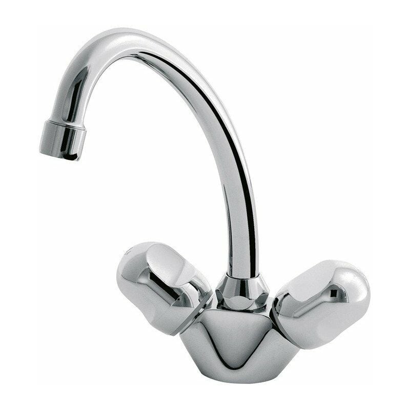 Caño ALPHA con dos manillas para lavabo, vaciador con pulsador, cromado IDEAL STANDARD
Caño ALPHA con dos manillas para lavabo, vaciador con pulsador, cromado IDEAL STANDARD