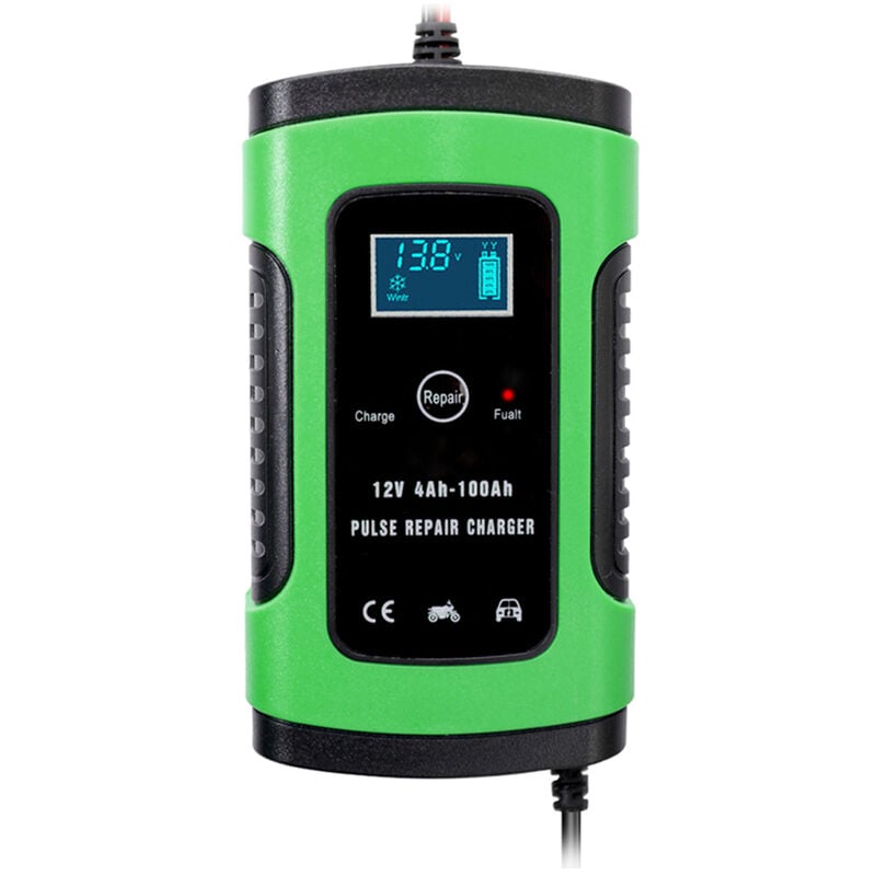 Cargador de bateria de coche de 12V 6A, cargador de reparacion de pulso de carga rapida inteligente
Cargador de bateria de coche de 12V 6A, cargador de reparacion de pulso de carga rapida inteligente