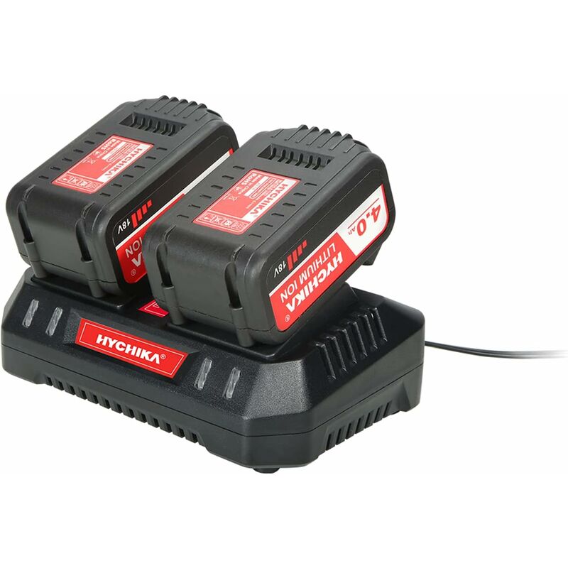 Cargador de batería de doble puerto 4.0A, HYCHIKA Cargador de batería rápido de iones de litio de doble puerto y 18 V con indicador LED, compatible
Cargador de batería de doble puerto 4.0A, HYCHIKA Cargador de batería rápido de iones de litio de doble puerto y 18 V con indicador LED, compatible