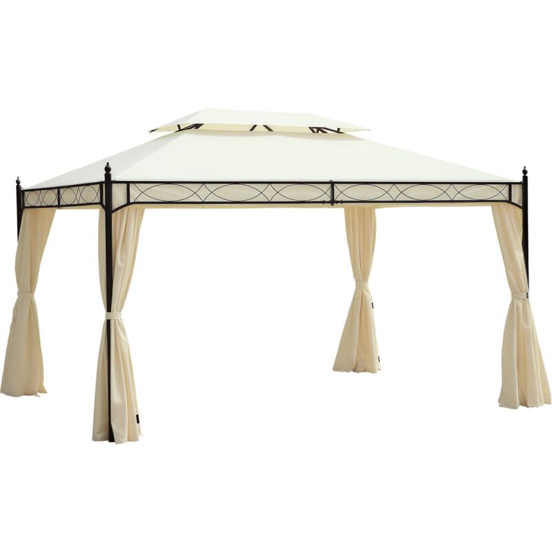 Outsunny - Cenador de Jardín 3x4m Pabellón con Techo Doble y 4 Cortinas Laterales Extraíbles Carpa de Acero para Fiestas Bosas Eventos al Aire Libre
Outsunny - Cenador de Jardín 3x4m Pabellón con Techo Doble y 4 Cortinas Laterales Extraíbles Carpa de Acero para Fiestas Bosas Eventos al Aire Libre