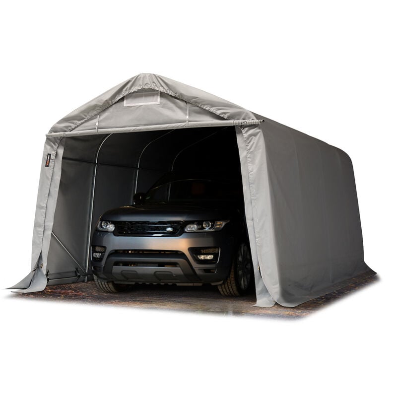 Carpa Garage 3,3x4,8 m PVC de alta resistencia aprox. 550 g/m² Garaje portátil Cobertizo compacto de almacenamiento Refugio 100% impermeable gris
Carpa Garage 3,3x4,8 m PVC de alta resistencia aprox. 550 g/m² Garaje portátil Cobertizo compacto de almacenamiento Refugio 100% impermeable gris