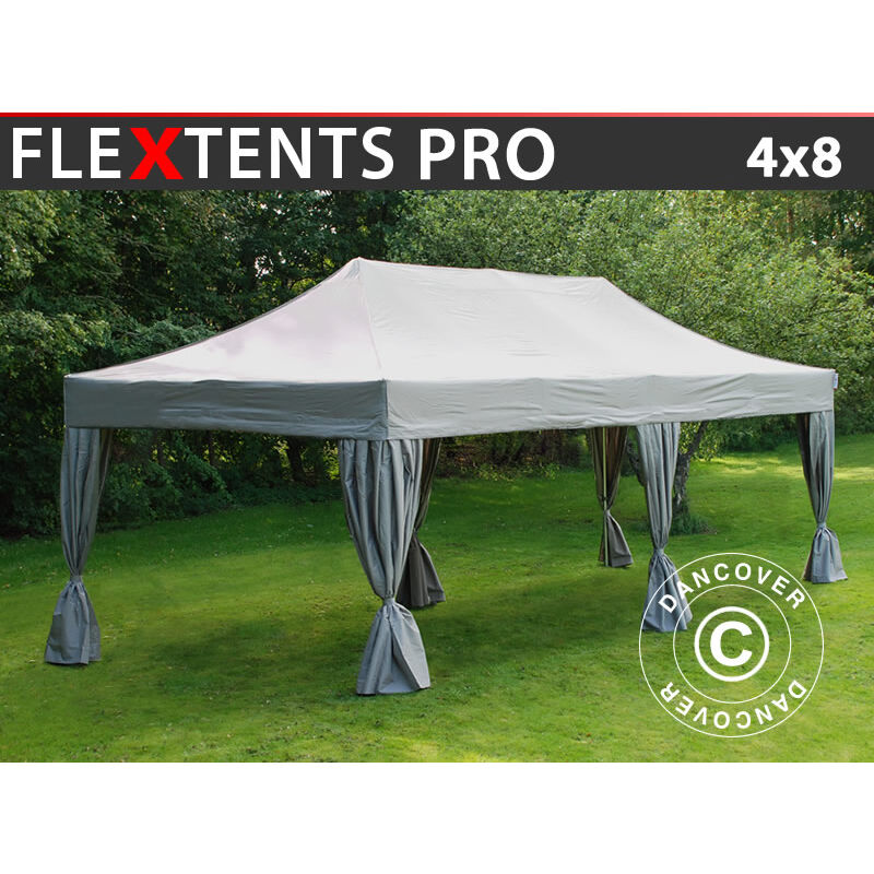 Carpa plegable Carpa Rapida FleXtents PRO 4x8m Latte, incl. 6 cortinas decorativas
Carpa plegable Carpa Rapida FleXtents PRO 4x8m Latte, incl. 6 cortinas decorativas