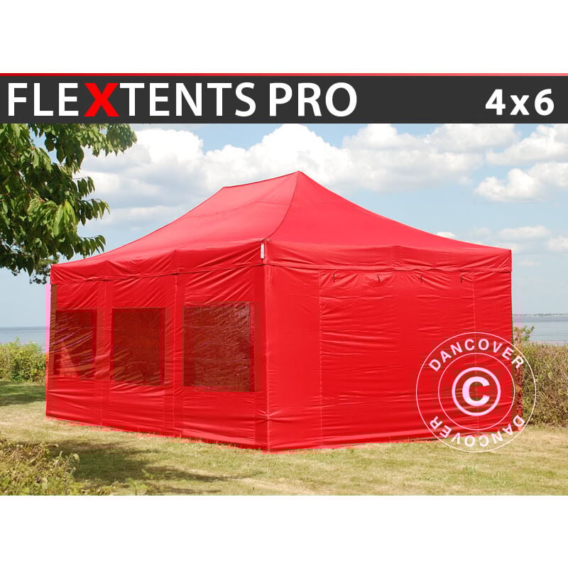 Dancover - Carpa plegable Carpa Rapida FleXtents PRO 4x6m Rojo, Incl. 8 lados
Dancover - Carpa plegable Carpa Rapida FleXtents PRO 4x6m Rojo, Incl. 8 lados