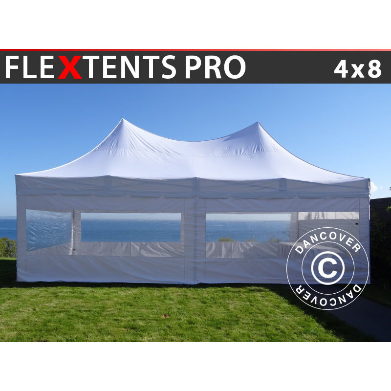 Carpa plegable Carpa Rapida FleXtents PRO Peak Pagoda 4x8m Blanco, Incl. 6 lados
Carpa plegable Carpa Rapida FleXtents PRO Peak Pagoda 4x8m Blanco, Incl. 6 lados