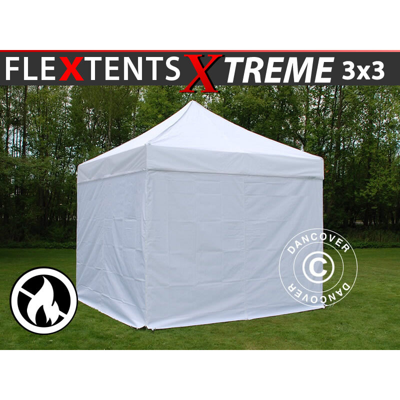 Carpa plegable Carpa Rapida FleXtents Xtreme 50 3x3m Blanco, Ignífuga, Incl. 4 lados
Carpa plegable Carpa Rapida FleXtents Xtreme 50 3x3m Blanco, Ignífuga, Incl. 4 lados