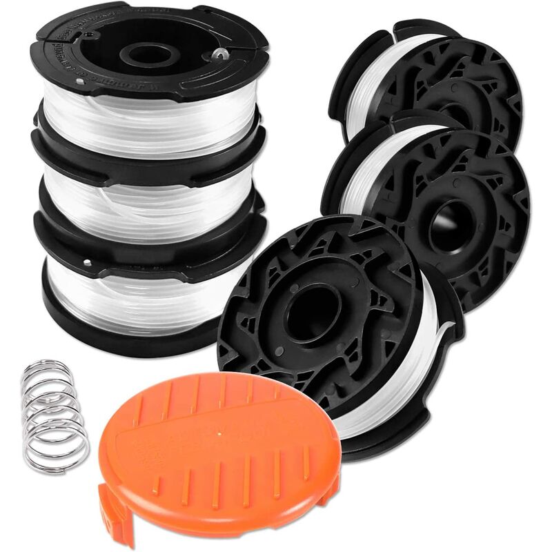 Carrete de hilo para recortadoras de hilo Black and Decker, 6 carretes de recortador de hilo con 1 cubierta de carrete y 1 resorte
Carrete de hilo para recortadoras de hilo Black and Decker, 6 carretes de recortador de hilo con 1 cubierta de carrete y 1 resorte