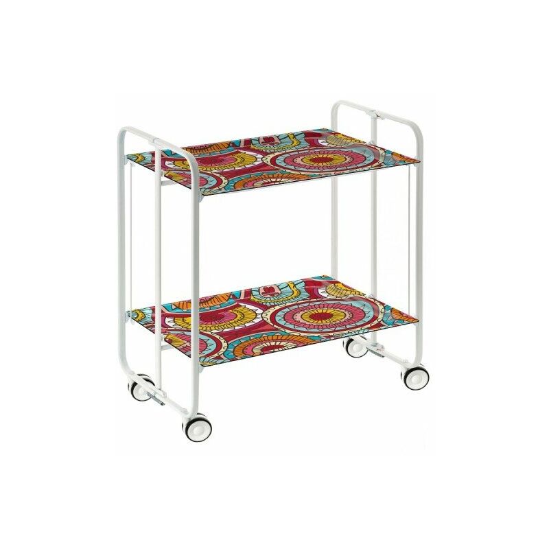 Carrito auxiliar con ruedas BAUHAUS armazón metálico color blanco, 2 bandejas.,. Diseño y fabricación española. - Don Hierro
Carrito auxiliar con ruedas BAUHAUS armazón metálico color blanco, 2 bandejas.,. Diseño y fabricación española. - Don Hierro
