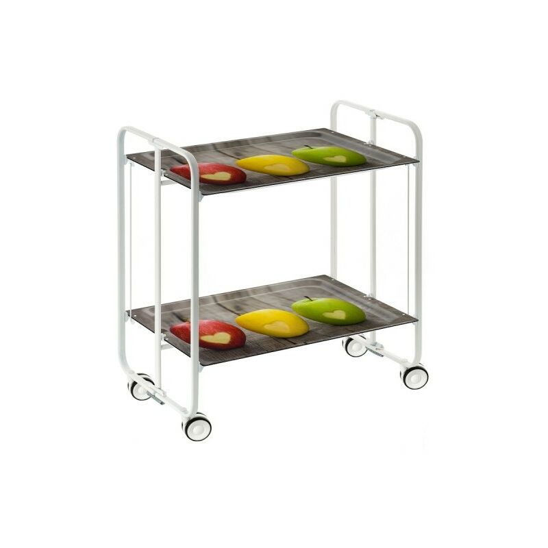 Carrito auxiliar con ruedas BAUHAUS armazón metálico color blanco, 2 bandejas.,. Diseño y fabricación española. - Don Hierro
Carrito auxiliar con ruedas BAUHAUS armazón metálico color blanco, 2 bandejas.,. Diseño y fabricación española. - Don Hierro