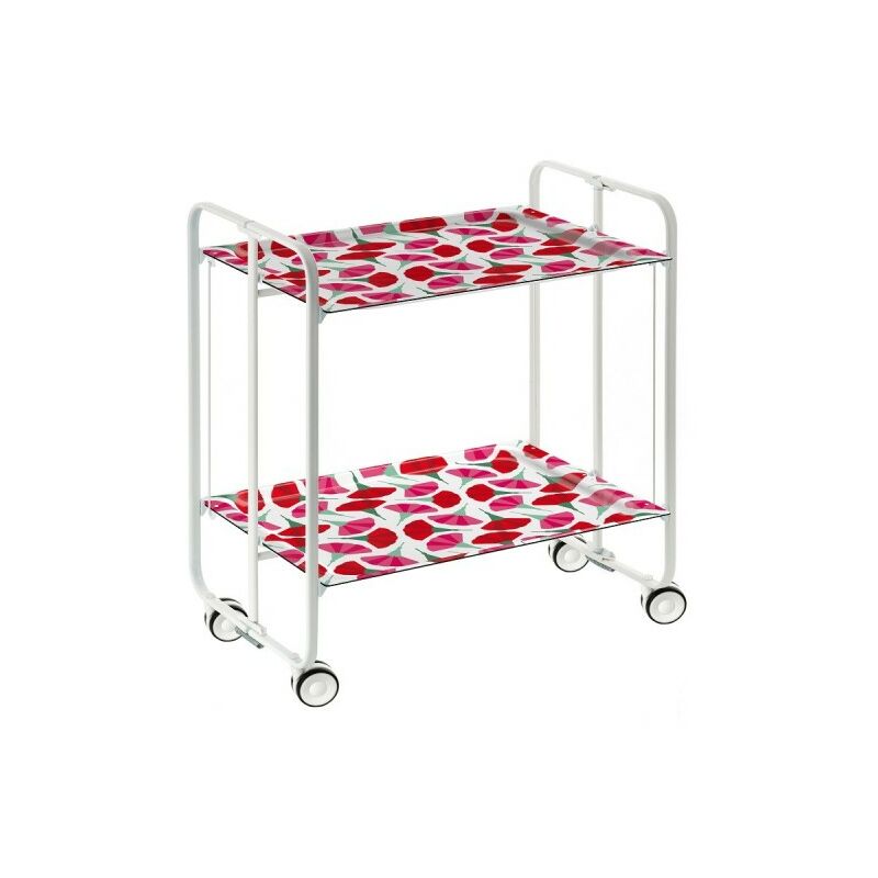 Carrito auxiliar con ruedas BAUHAUS armazón metálico color blanco, 2 bandejas.,. Diseño y fabricación española. - Don Hierro
Carrito auxiliar con ruedas BAUHAUS armazón metálico color blanco, 2 bandejas.,. Diseño y fabricación española. - Don Hierro