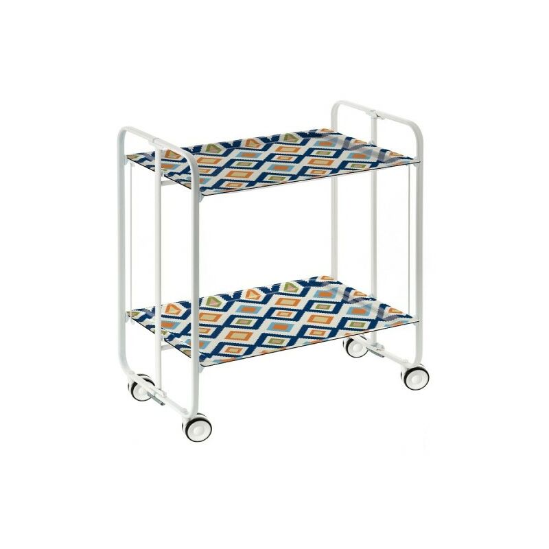 DON HIERRO, Carrito auxiliar con ruedas BAUHAUS armazón metálico color blanco, 2 bandejas.,. Diseño y fabricación española.
DON HIERRO, Carrito auxiliar con ruedas BAUHAUS armazón metálico color blanco, 2 bandejas.,. Diseño y fabricación española.