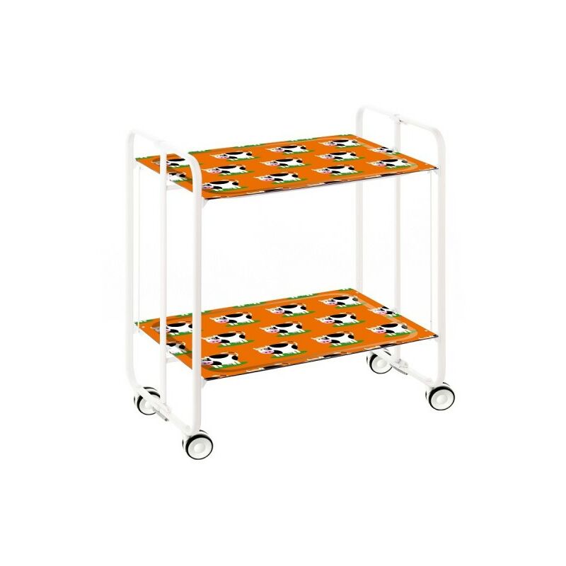 Carrito auxiliar con ruedas BAUHAUS armazón metálico color blanco, 2 bandejas.,. Diseño y fabricación española. - Don Hierro
Carrito auxiliar con ruedas BAUHAUS armazón metálico color blanco, 2 bandejas.,. Diseño y fabricación española. - Don Hierro