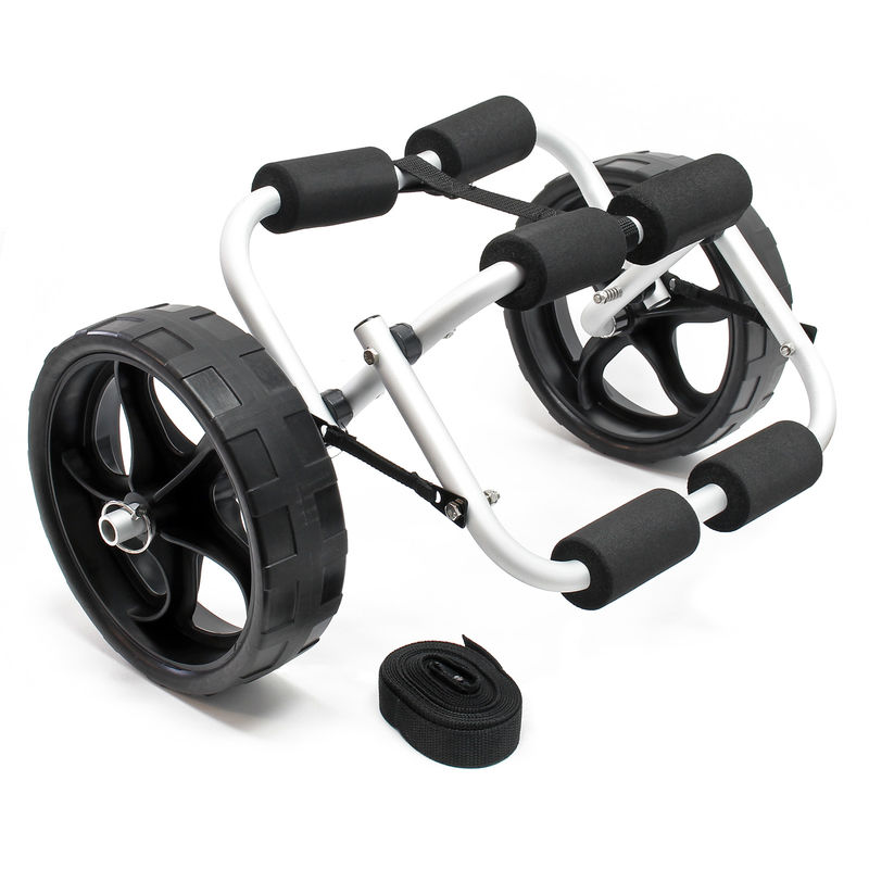 Carrito de transporte plegable de aluminio, capacidad 45kg, ruedas-PU, correa nylon para kayak canoa
Carrito de transporte plegable de aluminio, capacidad 45kg, ruedas-PU, correa nylon para kayak canoa