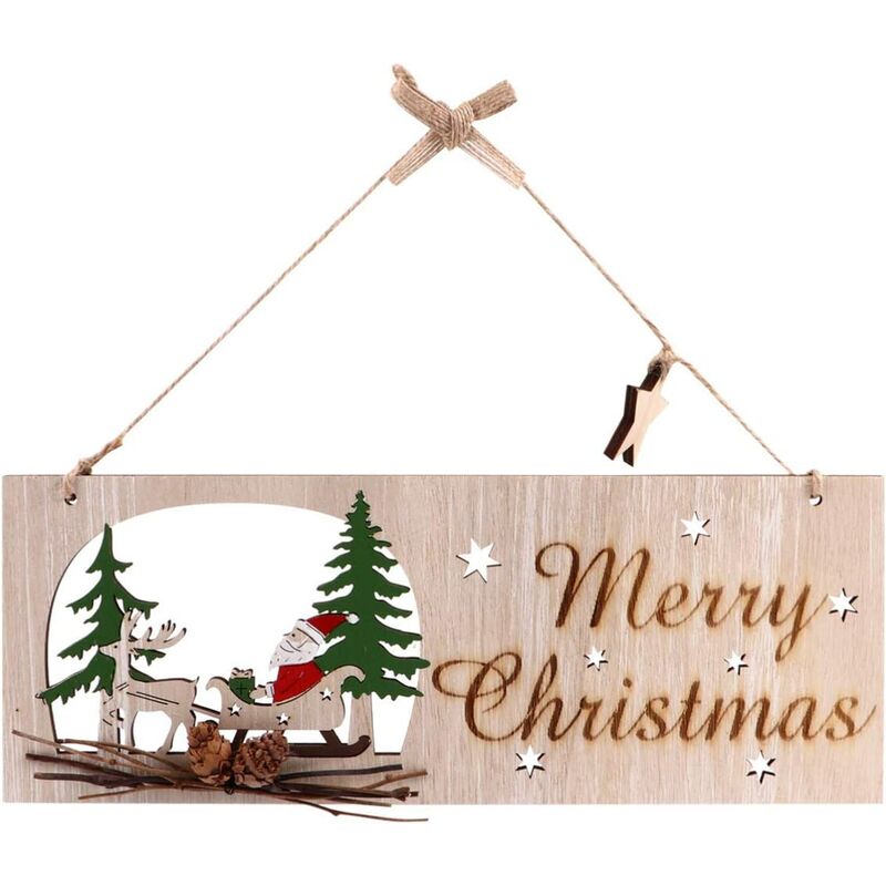 Cartel de madera con la inscripción Feliz Navidad - Decoración navideña rústica - Árbol de Navidad de ángel de copo de nieve hueco de madera para
Cartel de madera con la inscripción Feliz Navidad - Decoración navideña rústica - Árbol de Navidad de ángel de copo de nieve hueco de madera para