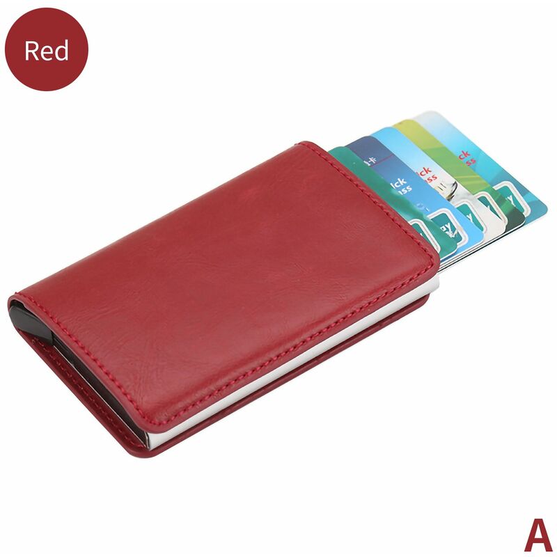 Cartera Titular de la tarjeta PU Protector de la caja de la tarjeta Bloqueo RFID Boton a presion Pestana emergente Credito antirrobo para mujeres
Cartera Titular de la tarjeta PU Protector de la caja de la tarjeta Bloqueo RFID Boton a presion Pestana emergente Credito antirrobo para mujeres