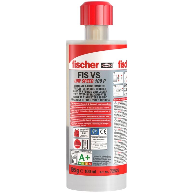 elementos de inyección de mortero FIS VS 100 P 2 100 ml - Fischer
elementos de inyección de mortero FIS VS 100 P 2 100 ml - Fischer