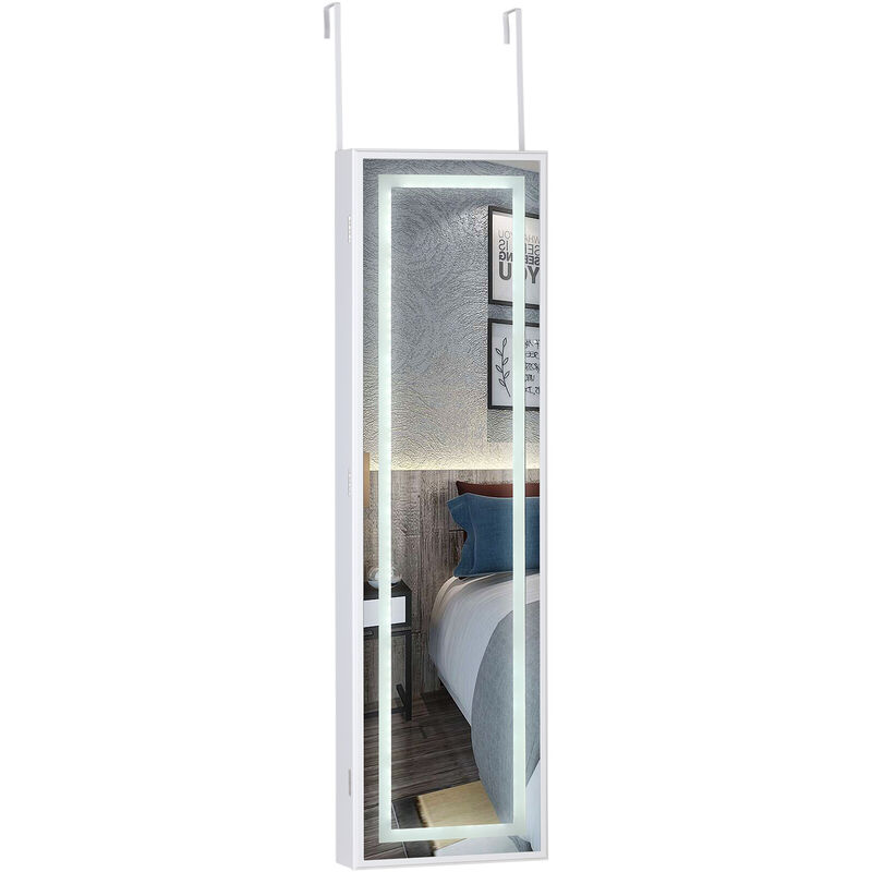 Armario para joyas con espejo modelos con o sin luces LED 31,5 x 9 x 110 cm armario colgante para la puerta LED blanco - LED blanco - Casaria
Armario para joyas con espejo modelos con o sin luces LED 31,5 x 9 x 110 cm armario colgante para la puerta LED blanco - LED blanco - Casaria