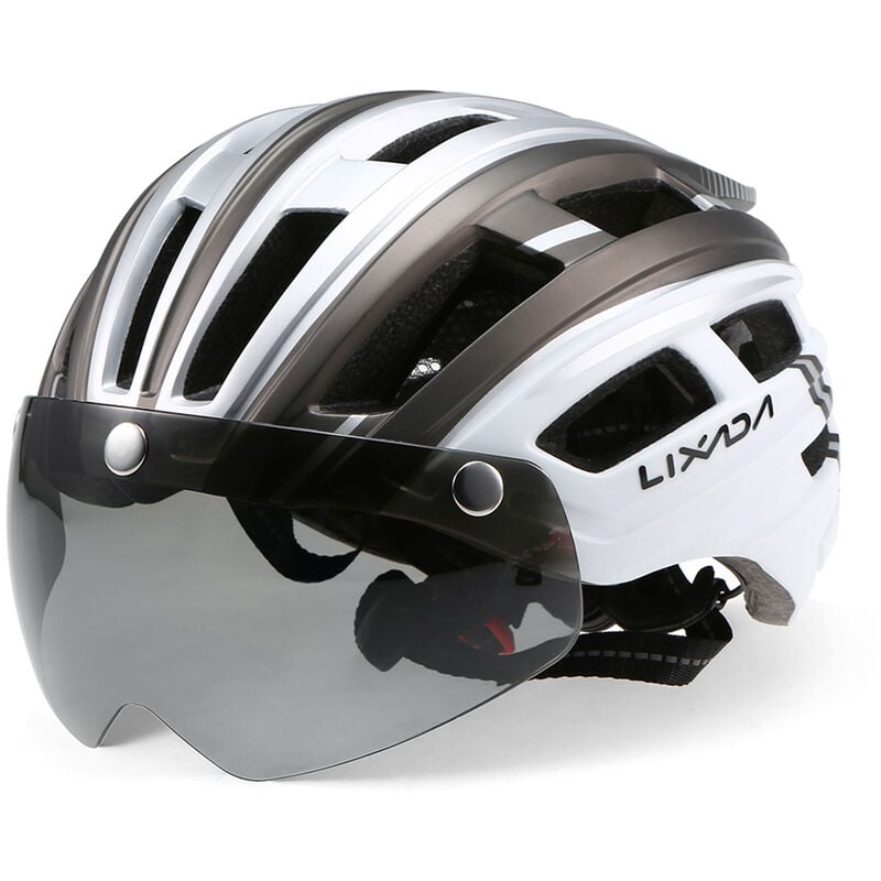 Casco de bicicleta de montana casco de motociclismo con luz trasera, visera magnetica desmontable, proteccion UV para hombres y mujeres,Gris plateado
Casco de bicicleta de montana casco de motociclismo con luz trasera, visera magnetica desmontable, proteccion UV para hombres y mujeres,Gris plateado