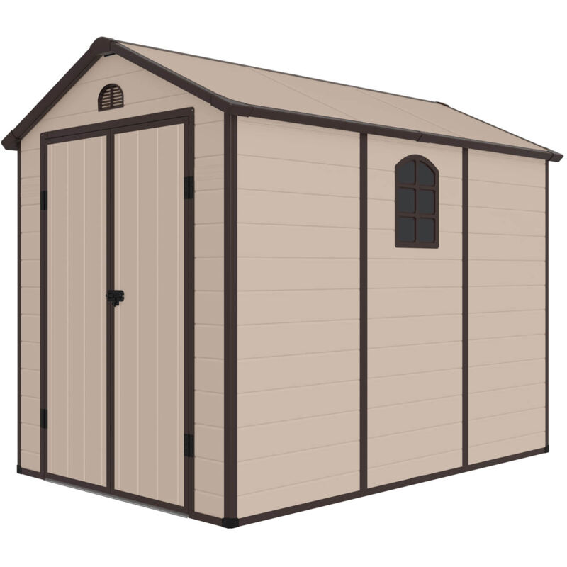 Caseta de Resina Gardiun Graciella Crudo/Marrón 5,23 m² Ext. 278x188x225 cm - KSP38190
Caseta de Resina Gardiun Graciella Crudo/Marrón 5,23 m² Ext. 278x188x225 cm - KSP38190