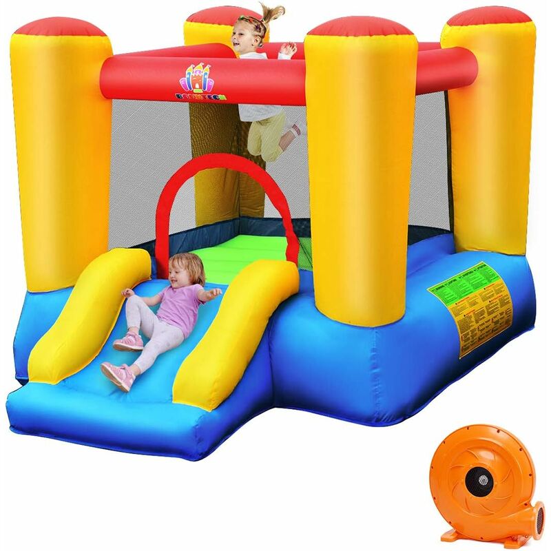 Castillo Hinchable con Tobogán para Niños con Soplador Centro de Juego con Bolsa de Transporte para Parque Patio Jardín Exterior
Castillo Hinchable con Tobogán para Niños con Soplador Centro de Juego con Bolsa de Transporte para Parque Patio Jardín Exterior