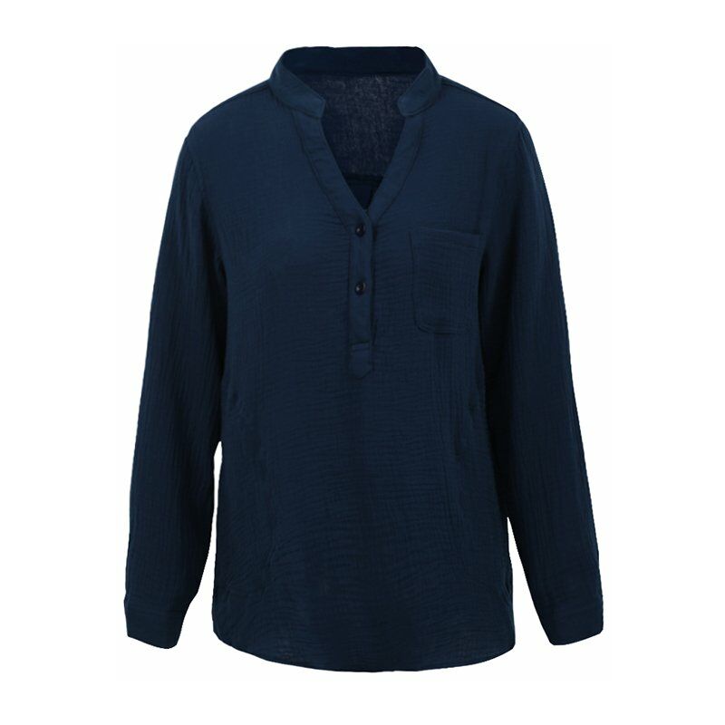 Casual Mujer Blusa suelta Algodon Lino Cuello en V Manga larga Bolsillos Tallas grandes Tops casuales,Azul oscuro, XXL
Casual Mujer Blusa suelta Algodon Lino Cuello en V Manga larga Bolsillos Tallas grandes Tops casuales,Azul oscuro, XXL