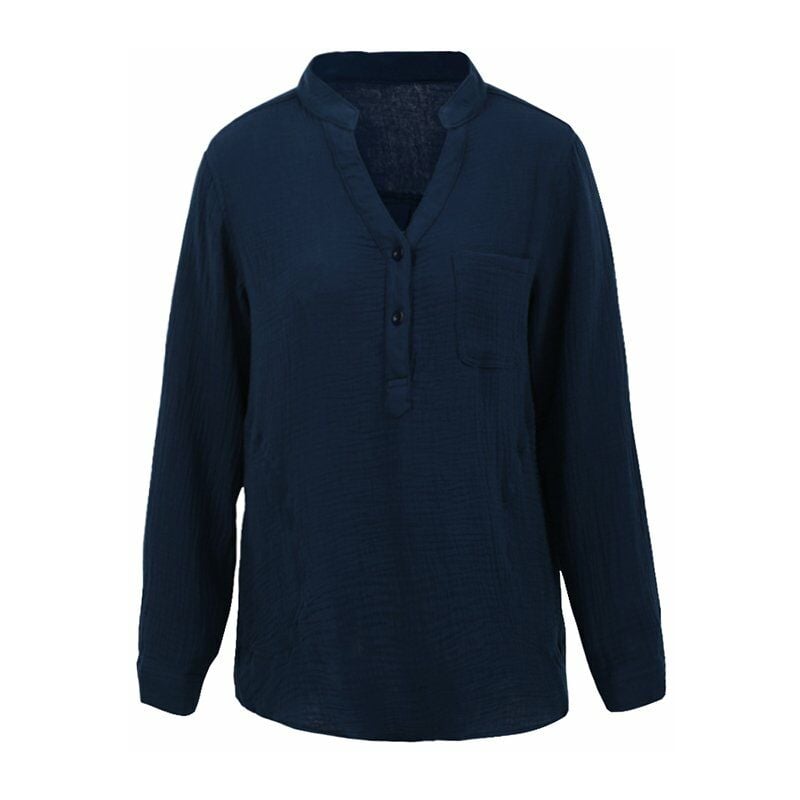 Casual Mujer Blusa suelta Algodon Lino Cuello en V Manga larga Bolsillos Tallas grandes Tops casuales,Azul oscuro, XXXL
Casual Mujer Blusa suelta Algodon Lino Cuello en V Manga larga Bolsillos Tallas grandes Tops casuales,Azul oscuro, XXXL