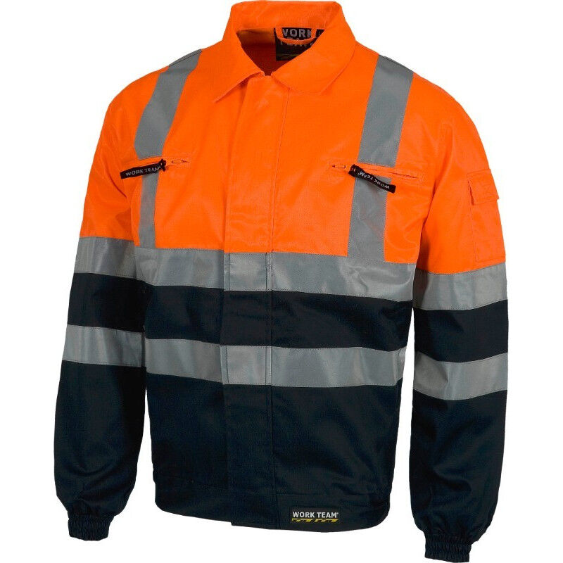 Cazadora de trabajo en colores contraste con cremallera oculta C3211 | XXL - Marino+Naranja A.V. - Workteam
Cazadora de trabajo en colores contraste con cremallera oculta C3211 | XXL - Marino+Naranja A.V. - Workteam