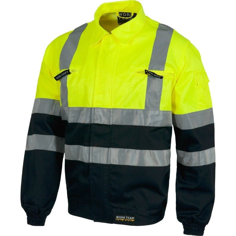 Cazadora de trabajo en colores contraste con cremallera oculta C3211 | XL - Marino+Amarillo A.V. - Workteam
Cazadora de trabajo en colores contraste con cremallera oculta C3211 | XL - Marino+Amarillo A.V. - Workteam