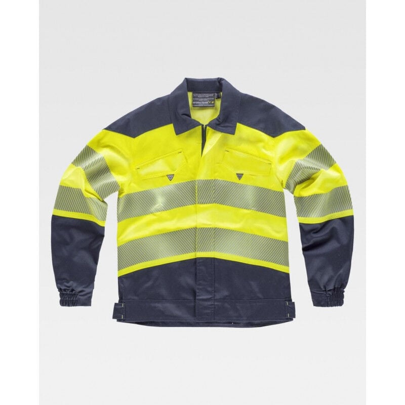 Cazadora en tejido elástico con cintas reflectantes segmentadas WORKTEAM C2710 | S - Marino+Amarillo A.V.
Cazadora en tejido elástico con cintas reflectantes segmentadas WORKTEAM C2710 | S - Marino+Amarillo A.V.