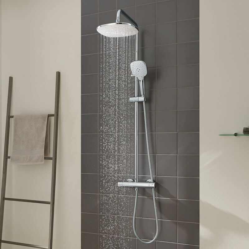 CECIPA Columna de Ducha Termostática Redonda Grifos de Ducha Termostática Ducha de lluvia 24 * 24 cm y Ducha de Mano con 3 Chorros en Acero Inoxidable
CECIPA Columna de Ducha Termostática Redonda Grifos de Ducha Termostática Ducha de lluvia 24 * 24 cm y Ducha de Mano con 3 Chorros en Acero Inoxidable