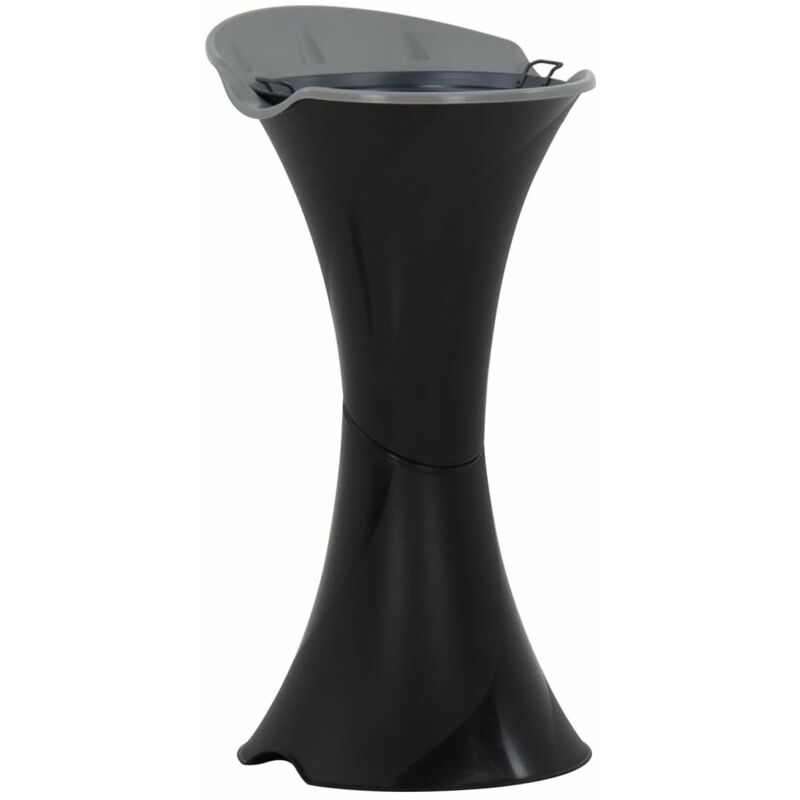 Cenicero con soporte negro 36x39x71 cm