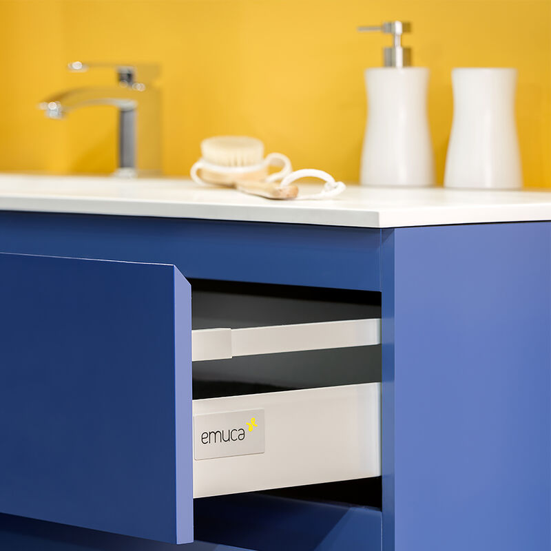 Kit de cajón para cocina y baño Vantage-Q H 141 x Prof. 350 mm Gris metalizado - Emuca
Kit de cajón para cocina y baño Vantage-Q H 141 x Prof. 350 mm Gris metalizado - Emuca