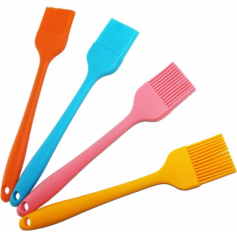 Cepillo de cocina de silicona 21 cm (juego de 4, colorido), resistente a altas temperaturas, cepillo de pastelería perfecto para barbacoa, pasteles,
Cepillo de cocina de silicona 21 cm (juego de 4, colorido), resistente a altas temperaturas, cepillo de pastelería perfecto para barbacoa, pasteles,