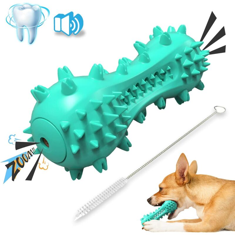 Cepillo de dientes para perros, juguete interactivo para masticar, juguete de goma natural duradero para perros con chirrido, limpieza de dientes y
Cepillo de dientes para perros, juguete interactivo para masticar, juguete de goma natural duradero para perros con chirrido, limpieza de dientes y