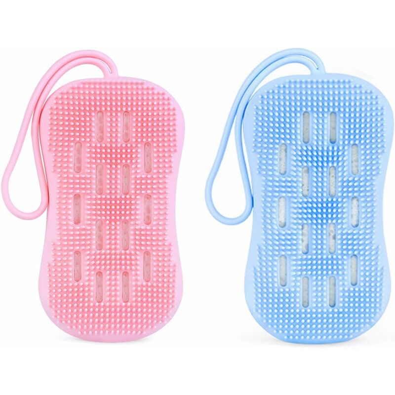 Abcrital - Cepillo de ducha de silicona Cepillo de baño exfoliante Cepillo corporal Masajeador corporal Cepillo de ducha con 2 lados para limpieza
Abcrital - Cepillo de ducha de silicona Cepillo de baño exfoliante Cepillo corporal Masajeador corporal Cepillo de ducha con 2 lados para limpieza