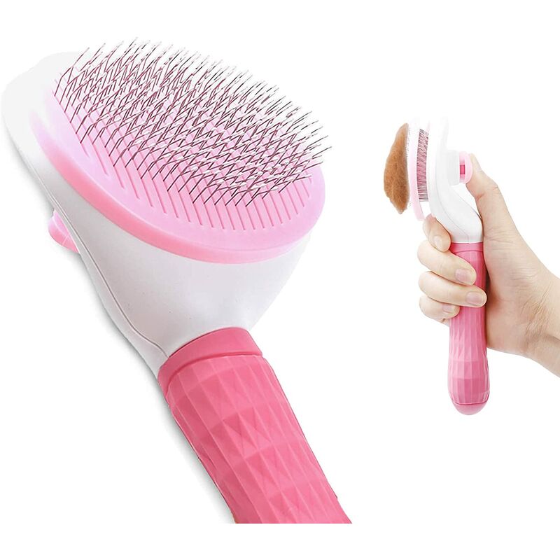 Cepillo para gatos, cepillo para perros, cepillo autolimpiante para mascotas, elimina eficazmente el pelo muerto y la pelusa de mascotas de pelo
Cepillo para gatos, cepillo para perros, cepillo autolimpiante para mascotas, elimina eficazmente el pelo muerto y la pelusa de mascotas de pelo