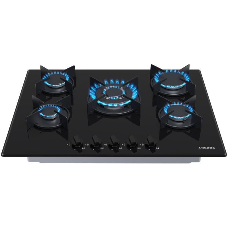 Cerámica Cocina A Gas Cocina de gas 70CM 5 Quemadores Gas Hob Placa de gas - negro
Cerámica Cocina A Gas Cocina de gas 70CM 5 Quemadores Gas Hob Placa de gas - negro