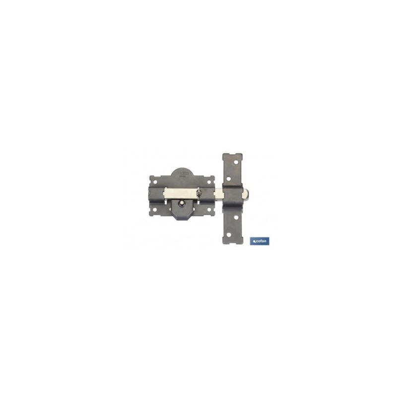 Cerrojo botonllave pintado gris r105 - 70 mm