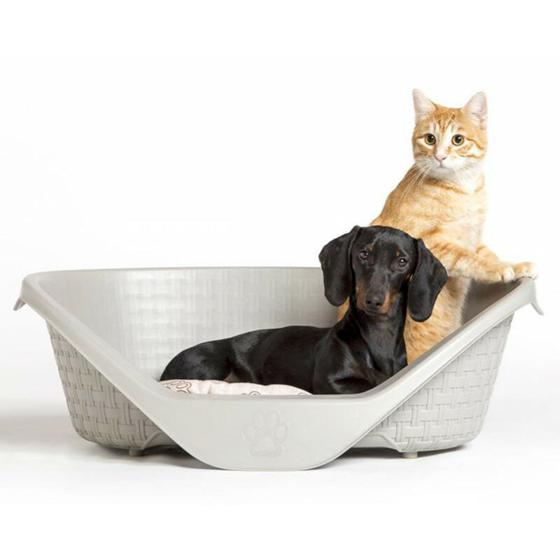 Cesta con aspecto de ratán 75 x 55 x 26 cm H para perros de la gama Nido. color gris claro
Cesta con aspecto de ratán 75 x 55 x 26 cm H para perros de la gama Nido. color gris claro
