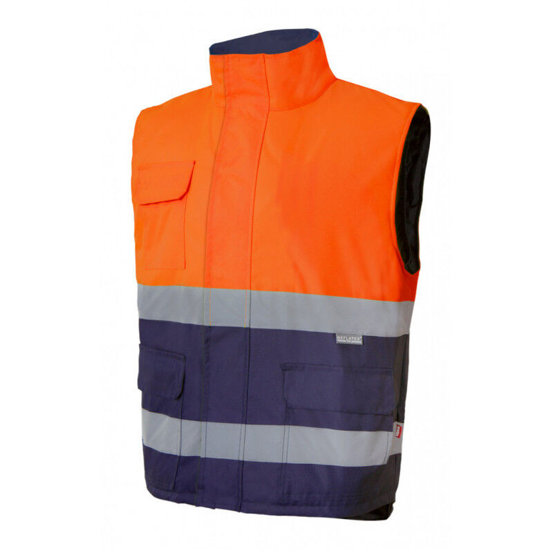 Chaleco flúor acolchado bicolor de alta visibilidad Serie 305902 | S - Naranja flúor / Azul marino - Velilla
Chaleco flúor acolchado bicolor de alta visibilidad Serie 305902 | S - Naranja flúor / Azul marino - Velilla