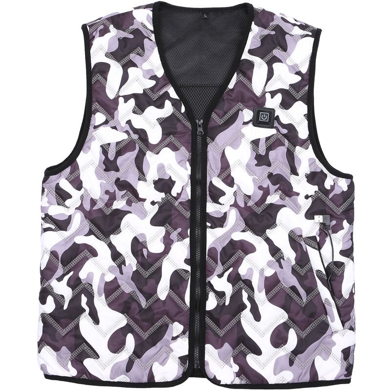 Happyshopping - Chaleco con calefaccion, chaleco con termostato inteligente recargable, cuello en V, impermeable, lavable,Camuflaje, M
Happyshopping - Chaleco con calefaccion, chaleco con termostato inteligente recargable, cuello en V, impermeable, lavable,Camuflaje, M