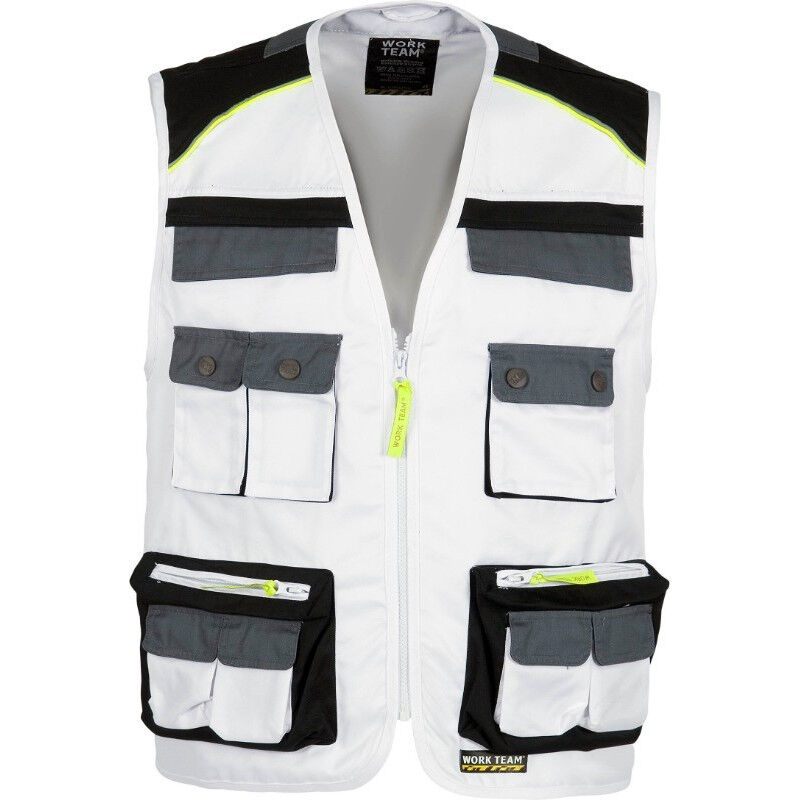 Chaleco tipo safari multibolsillos WORKTEAM Future WF5854 | M - Blanco+Negro+Gris Oscuro
Chaleco tipo safari multibolsillos WORKTEAM Future WF5854 | M - Blanco+Negro+Gris Oscuro