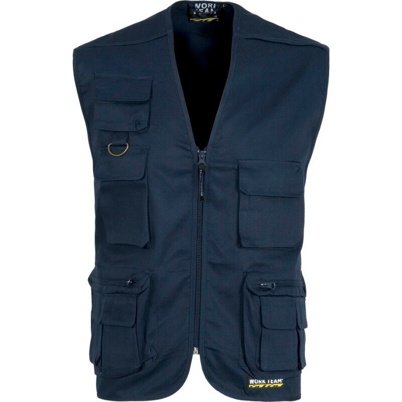Chaleco industrial de escote a pico y bolsillos en el pecho WORKTEAM S3100 | Azul marino - L
Chaleco industrial de escote a pico y bolsillos en el pecho WORKTEAM S3100 | Azul marino - L