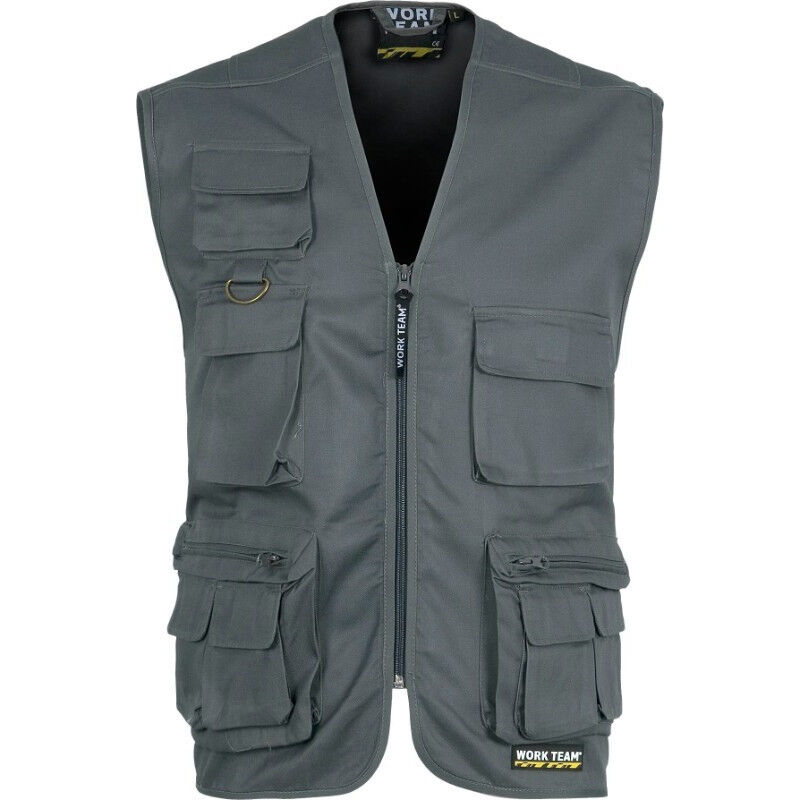 Chaleco industrial de escote a pico y bolsillos en el pecho WORKTEAM S3100 | Gris - XXL
Chaleco industrial de escote a pico y bolsillos en el pecho WORKTEAM S3100 | Gris - XXL