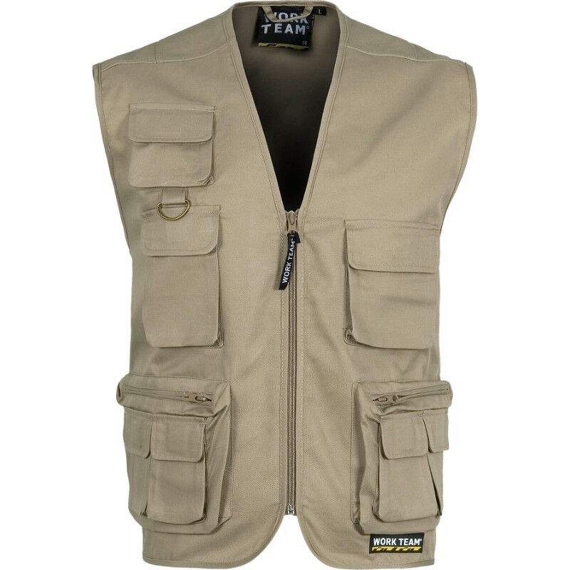 Chaleco industrial de escote a pico y bolsillos en el pecho WORKTEAM S3100 | Beige - XXL
Chaleco industrial de escote a pico y bolsillos en el pecho WORKTEAM S3100 | Beige - XXL