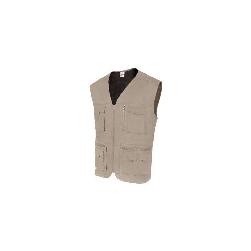 Chaleco multibolsillos con canesú para logística VELILLA Serie 105901 | S - Beige arena
Chaleco multibolsillos con canesú para logística VELILLA Serie 105901 | S - Beige arena