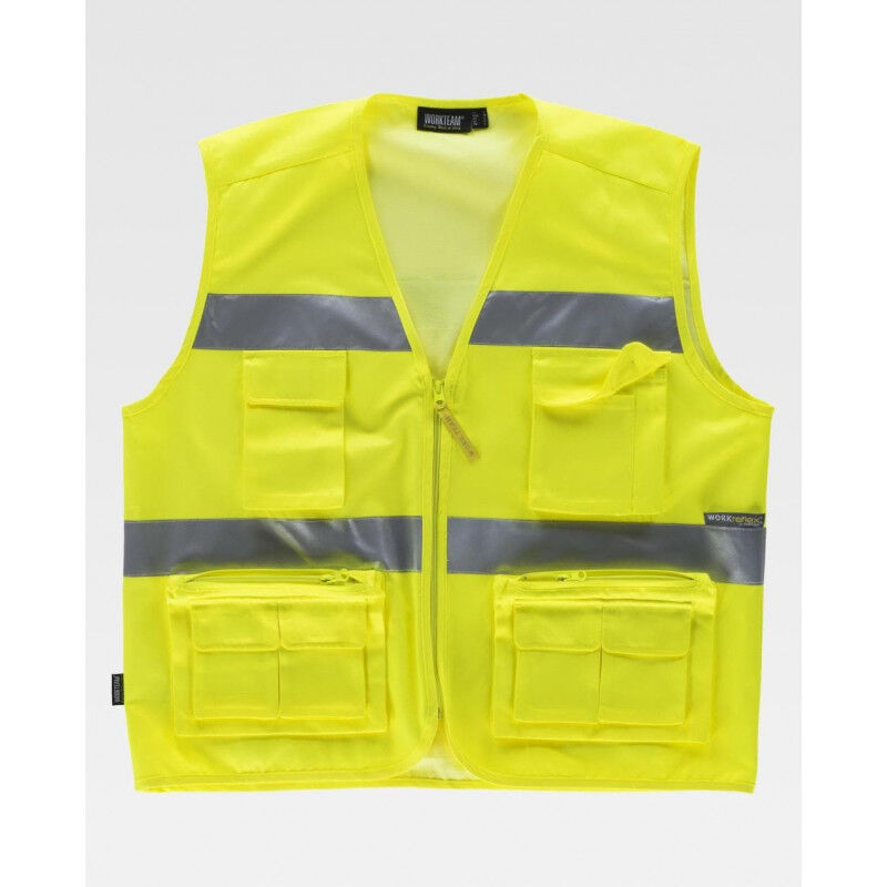 Chaleco tipo safari de alta visibilidad con bolsillo trasero WORKTEAM C3647 | L - Amarillo A.V.
Chaleco tipo safari de alta visibilidad con bolsillo trasero WORKTEAM C3647 | L - Amarillo A.V.