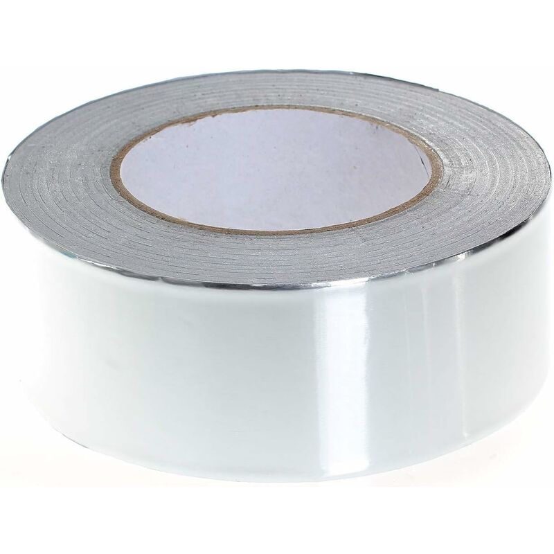 Cinta adhesiva de aluminio 50 mm x 20 m, cinta de sellado de aluminio, cinta de sellado + 0,1 mm de grosor
Cinta adhesiva de aluminio 50 mm x 20 m, cinta de sellado de aluminio, cinta de sellado + 0,1 mm de grosor