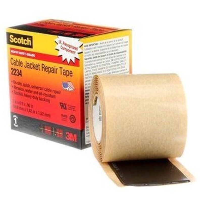 Cinta Reparación Cubiertas 400 V/mil Scotch 2234 50mm x 1.8m CNT-7000006227 Negro. - Negro - 3M
Cinta Reparación Cubiertas 400 V/mil Scotch 2234 50mm x 1.8m CNT-7000006227 Negro. - Negro - 3M