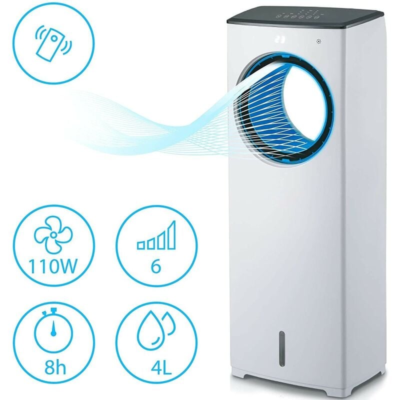 Climatizador 3 en 1 para Verano. Enfriador de aire, Humificador y Ventilador con 4 L de Capacidad. Aire frio y Purificado. Incluye Mando a Distancia
Climatizador 3 en 1 para Verano. Enfriador de aire, Humificador y Ventilador con 4 L de Capacidad. Aire frio y Purificado. Incluye Mando a Distancia